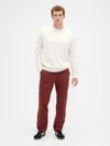 Gap Factory Gapflex Essential Khakis In Straight Fit In Brown