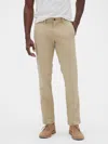 Gap Factory Gapflex Essential Khakis In Straight Fit In Nude