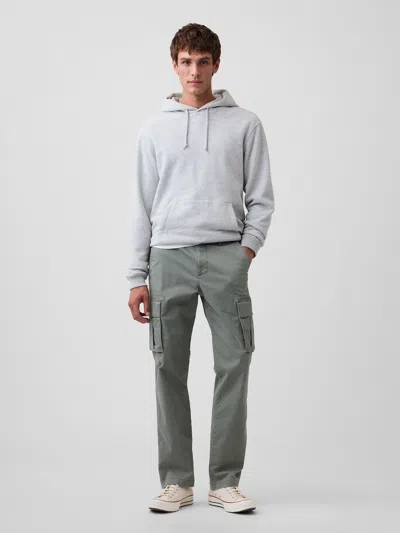 Gap Factory Gapflex Essential Straight Cargo Pants In Mesculen Green