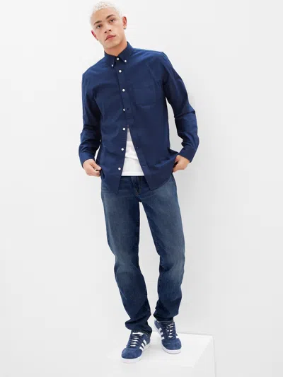 Gap Factory Gapflex Straight Jeans In Blue