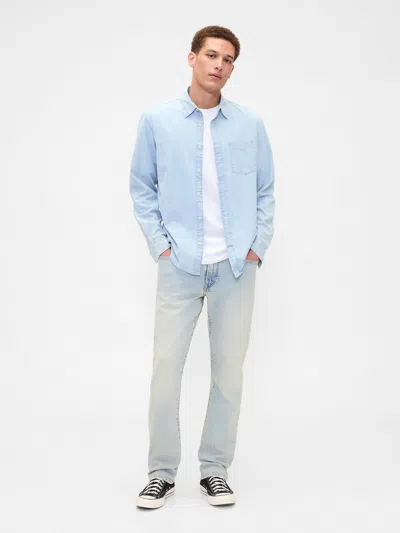 Gap Factory Gapflex Straight Jeans In Blue