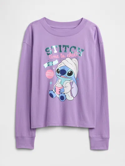 Gap Factory Gapkids &#215 Disney Lilo And Stitch Oversized Graphic T-shirt In Blue