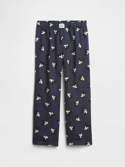 Gap Factory Gapkids &#215 Disney Mickey Mouse 100% Recycled Pj Pants In Black