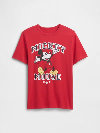 Gap Factory Gapkids &#215 Disney Mickey Mouse Graphic T-shirt In Red