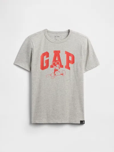 Gap Factory Gapkids &#215 Disney Mickey Mouse Logo T-shirt In Gray