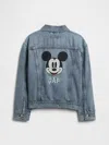 Gap Factory Gapkids &#215 Disney Mickey Mouse Relaxed Icon Denim Jacket In Blue