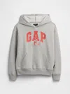 Gap Factory Gapkids &#215 Disney Mickey Mouse Relaxed Logo Hoodie In Gray