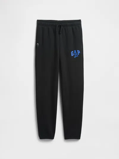 Gap Factory Gapkids &#215 Disney Mickey Mouse Relaxed Logo Joggers In Black