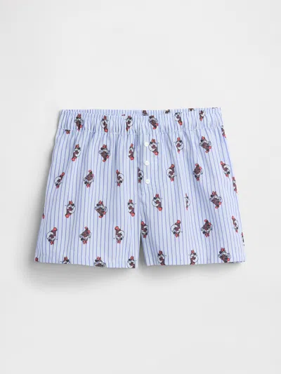 Gap Factory Gapkids &#215 Disney Minnie Mouse 100% Recycled Pj Boxer Shorts In Multi