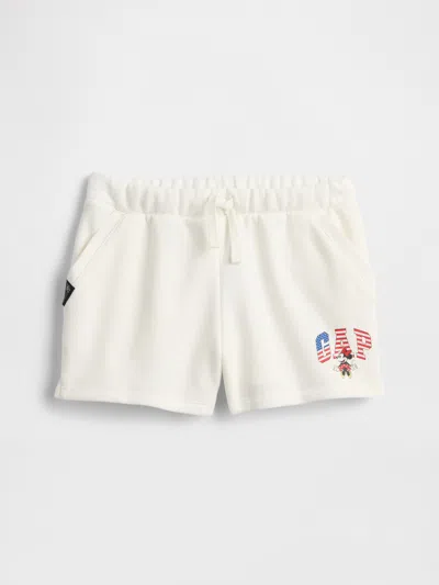 Gap Factory Gapkids &#215 Disney Minnie Mouse Pull-on Logo Shorts In White