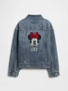 Gap Factory Gapkids &#215 Disney Minnie Mouse Relaxed Icon Denim Jacket In Blue