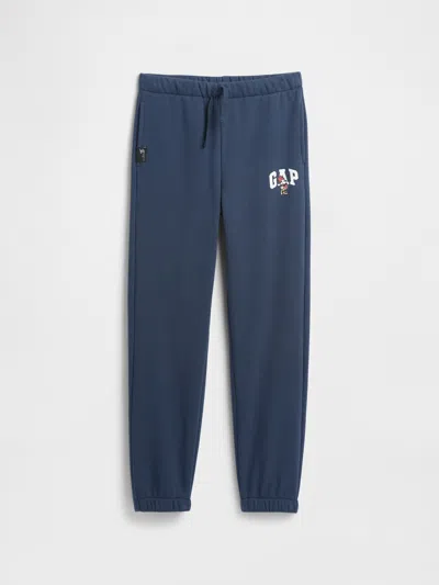 Gap Factory Gapkids &#215 Disney Minnie Mouse Relaxed Logo Joggers In Blue