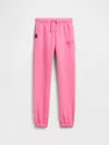 Gap Factory Gapkids &#215 Disney Minnie Mouse Relaxed Logo Joggers In Pink
