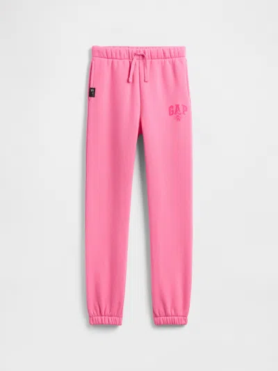 Gap Factory Gapkids &#215 Disney Minnie Mouse Relaxed Logo Joggers In Pink