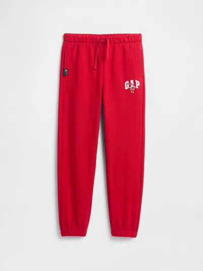 Gap Factory Gapkids &#215 Disney Minnie Mouse Relaxed Logo Joggers In Red