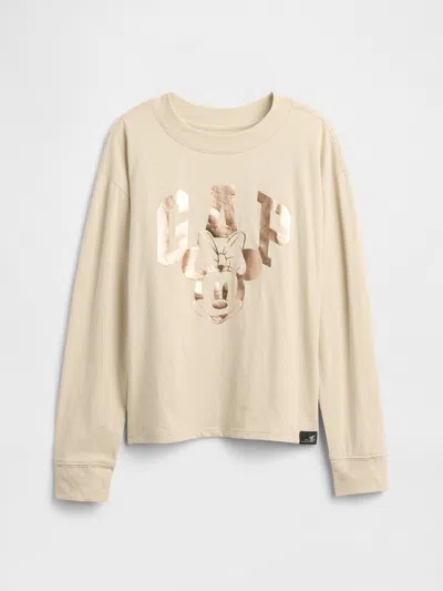 Gap Factory Gapkids &#215 Disney Minnie Mouse Relaxed Logo T-shirt In Brown