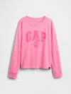 Gap Factory Gapkids &#215 Disney Minnie Mouse Relaxed Logo T-shirt In Pink