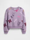 Gap Factory Gapkids &#215 Disney Oversized Print Sweatshirt In Purple