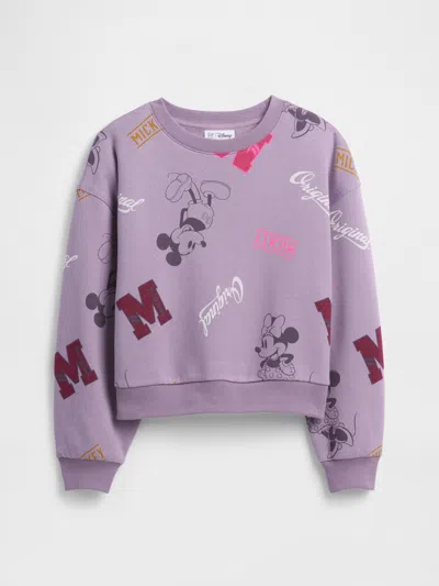 Gap Factory Gapkids &#215 Disney Oversized Print Sweatshirt In Purple