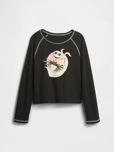 Gap Factory Gapkids &#215 Disney The Nightmare Before Christmas Raglan T-shirt In Gray