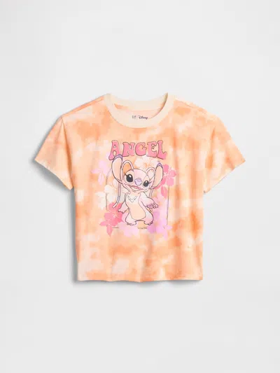 Gap Factory Gapkids &#215 Lilo And Stitch Oversized Graphic T-shirt In Orange
