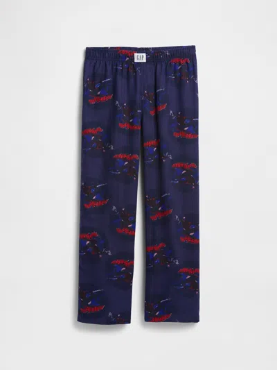 Gap Factory Gapkids &#215 Marvel Spider-man 100% Recycled Pj Pants In Blue