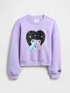 Gap Factory Gapkids × Disney Lilo And Stitch Oversized Graphic Sweatshirt In Purple