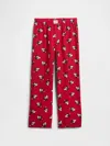 Gap Factory Gapkids × Disney Mickey Mouse 100% Recycled Pj Pants In Red