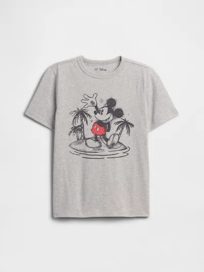 Gap Factory Gapkids × Disney Mickey Mouse Graphic T-shirt In Gray
