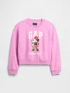 Gap Factory Gapkids × Disney Oversized Wedge Logo Sweatshirt In Pink