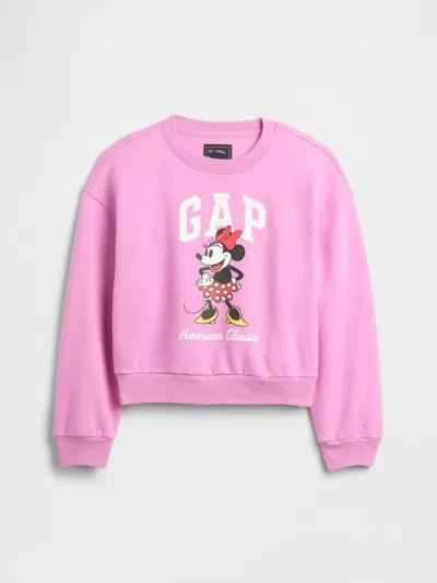 Gap Factory Gapkids × Disney Oversized Wedge Logo Sweatshirt In Pink
