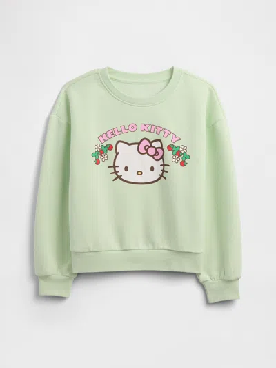 Gap Factory Gapkids | Hello Kitty Oversized Wedge French Terry Sweatshirt In Green