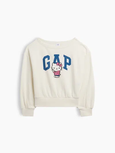 Gap Factory Gapkids Hello Kitty Relaxed Logo Sweatshirt In Hello Kitty Peace
