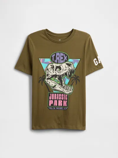 Gap Factory Gapkids | Jurassic Park Graphic T-shirt In Green