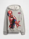Gap Factory Gapkids | Marvel Spider-man Relaxed Graphic Hoodie In Gray