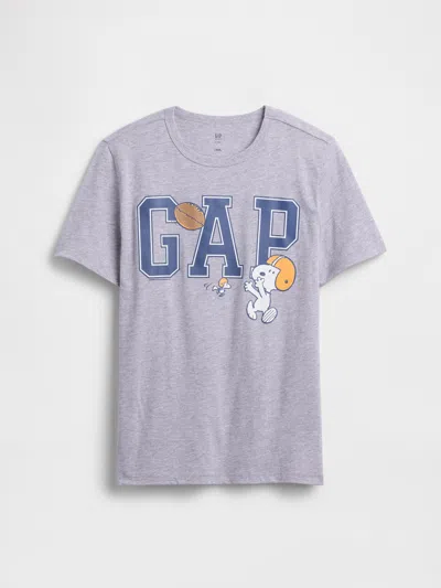 Gap Factory Gapkids | Peanuts Logo T-shirt In Gray