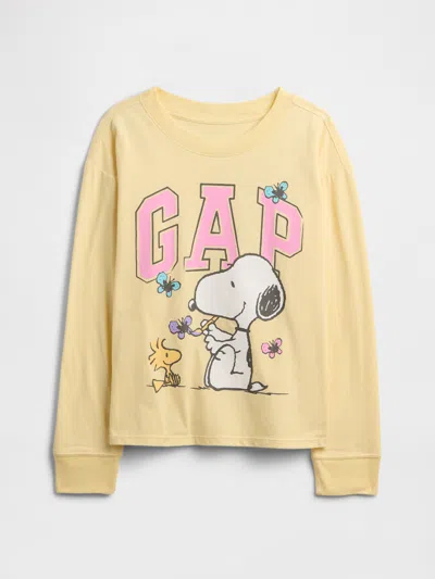 Gap Factory Gapkids | Peanuts Oversized Logo T-shirt In Yellow