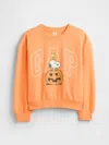 Gap Factory Gapkids | Peanuts Oversized Wedge Logo Sweatshirt In Orange