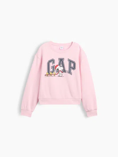 Gap Factory Gapkids Peanuts Oversized Wedge Sweatshirt In Snoopy Scarf