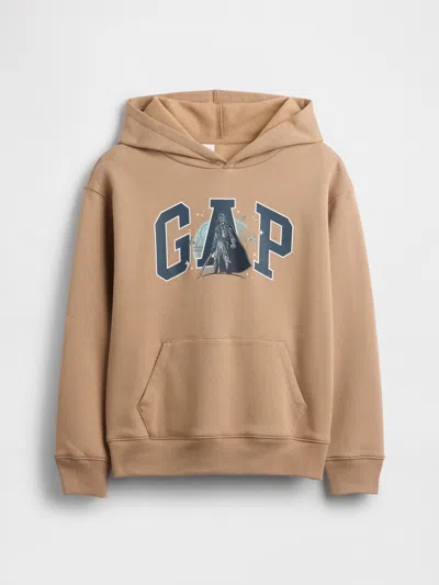 Gap Factory Gapkids | Star Wars™ Relaxed Logo Hoodie In Brown