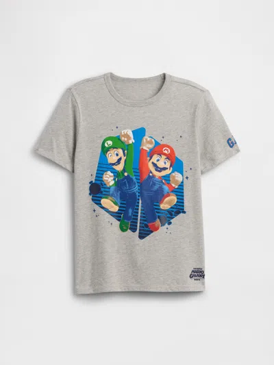 Gap Factory Gapkids Super Mario Graphic T-shirt In Gray