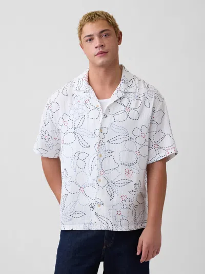Gap Factory Gauze Vacay Shirt In Boxy Fit