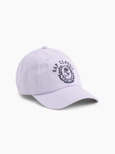Gap Factory Graphic Baseball Hat In Perfumed Purple Lilac