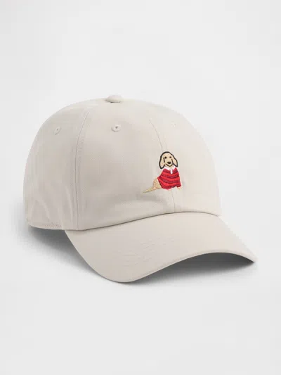 Gap Factory Graphic Baseball Hat In White