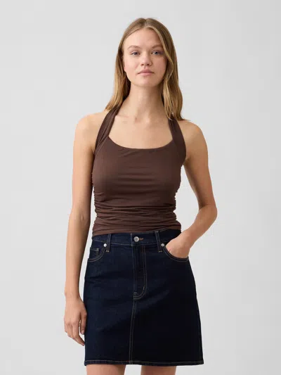 Gap Factory Halter Tank Top In Brown