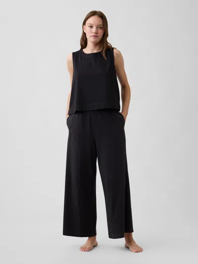 Gap Factory Heavyweight Pull-on Wide-leg Crop Pants In Brown