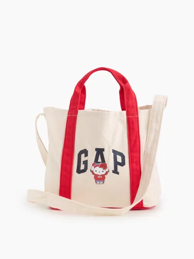 Gap Factory Hello Kitty Gap Logo Mini Tote Bag In Modern Red