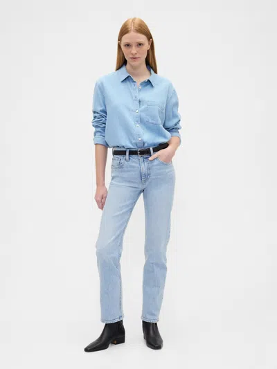 Gap Factory High Rise '90s Original Straight Jeans In Blue