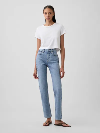 Gap Factory High Rise '90s Original Straight Jeans In Blue