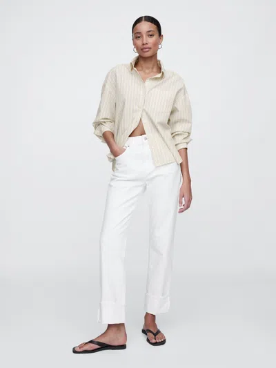 Gap Factory High Rise '90s Original Straight Jeans In White